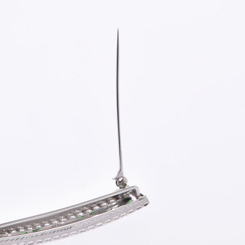 翡翠 ダイヤ 帯留め レディース Pt900プラチナ ブローチ 中古 – 銀蔵