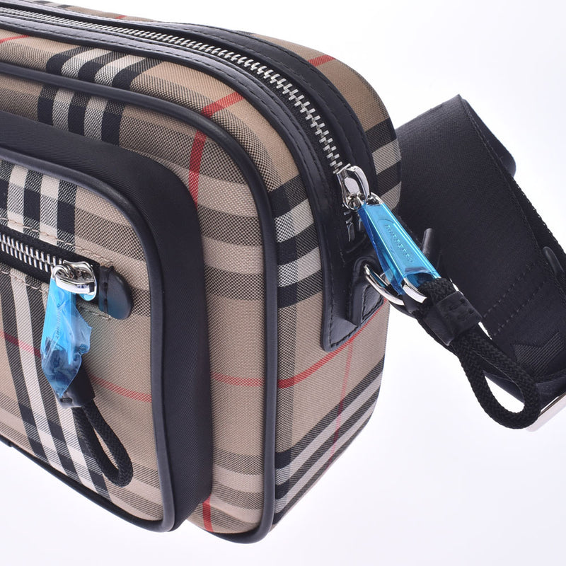 バーバリークロスボディバッグ チェック柄/黒 ユニセックス ショルダー