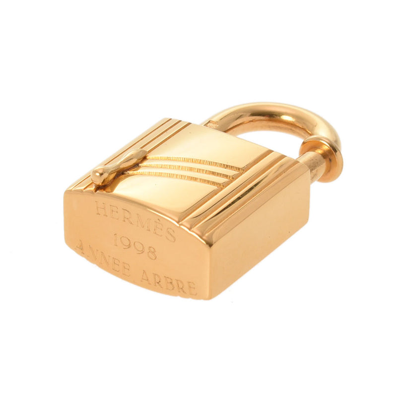 エルメス カデナ＆キー＆革紐 No.120 ツヤ消し 中古品 (77105