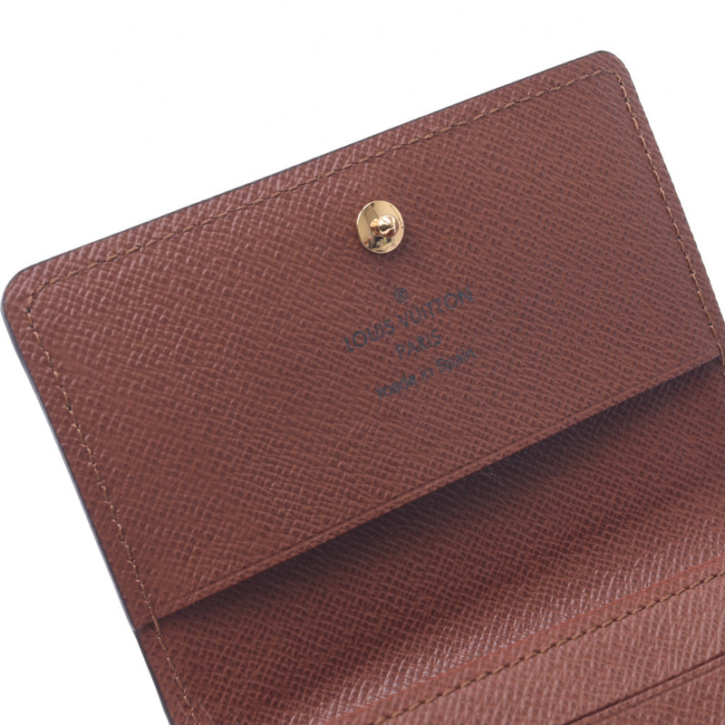 Louis Vuitton カードケース ブラウン/レッド Louis Vuitton カード