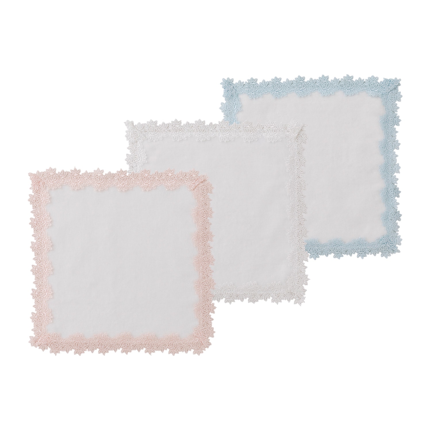 近沢レース店 スプレーローズタオルハンカチ3枚セット【eGift