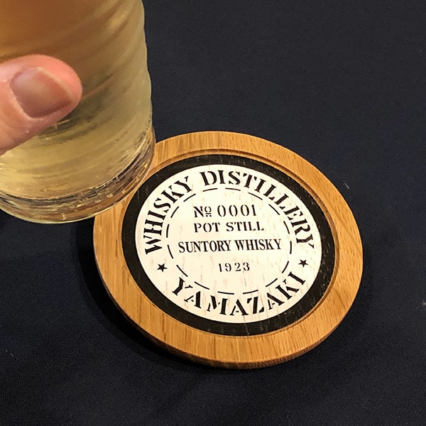 コースター彩（山崎マーク） 樽オーク テーブルウェア サントリー樽