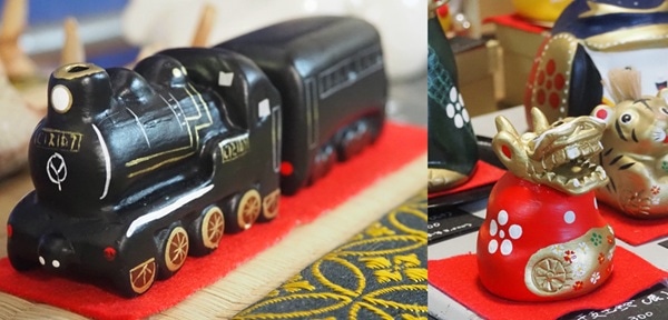 因州若桜焼 土鈴 午・うま 親子（お盆セット）（令和8年 干支