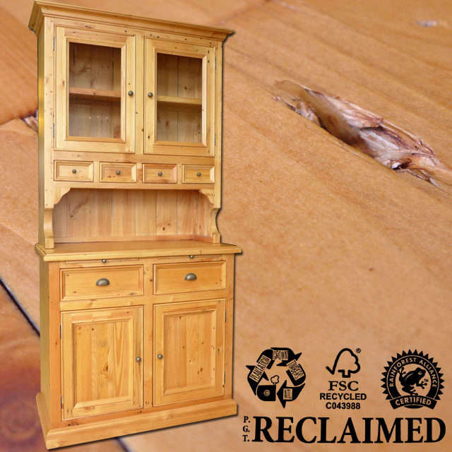 アンティーク】木製 サイドボード 食器棚 カップボード 飾り棚 北欧