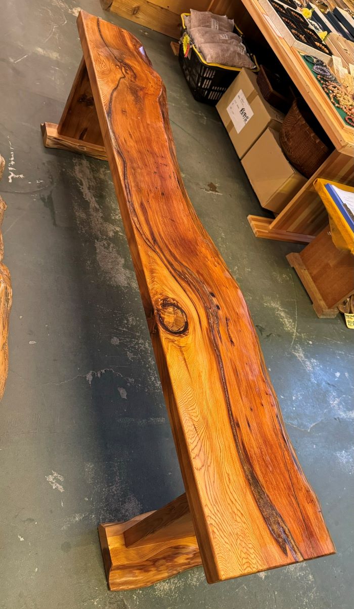 屋久杉良杢自然ベンチ椅子065 | その他屋久杉製品 | 屋久杉堂