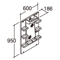 洗面台・洗面化粧台,リクシル PV,ミラーキャビネット単体カテゴリーの