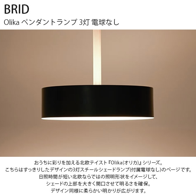ペンダントライト 北欧 ダイニング BRID Olika ペンダントランプ 3灯