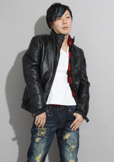 革ジャン ラムスキン キルティングスキーレザージャケット 1834 | 中綿