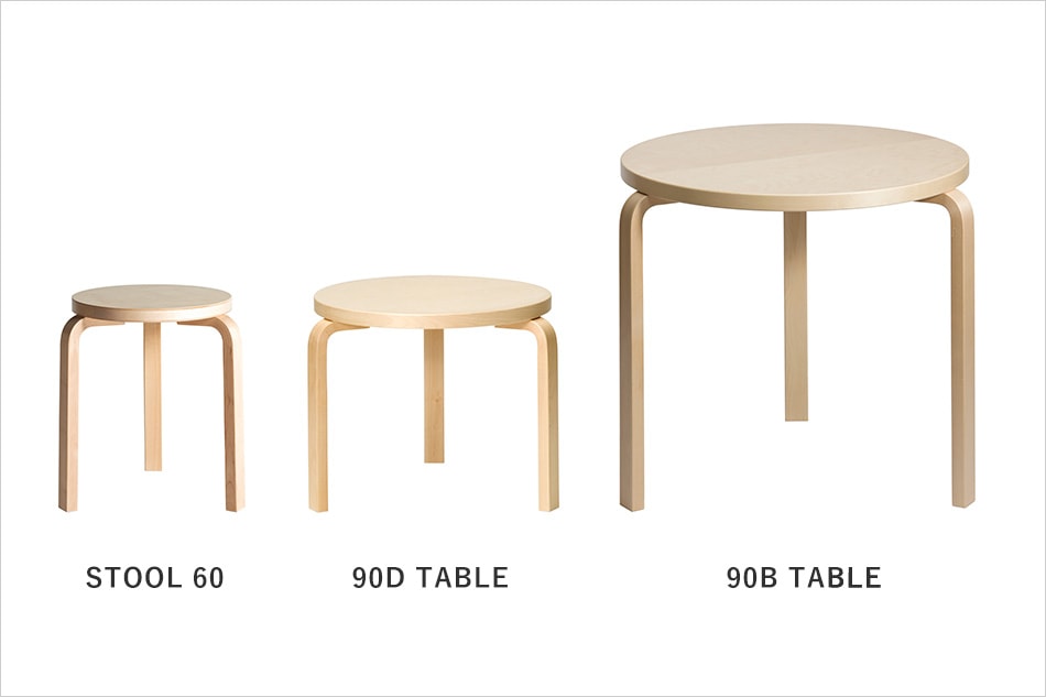 90D TABLE（90D テーブル） / Artek（アルテック） /Alvar Aalto