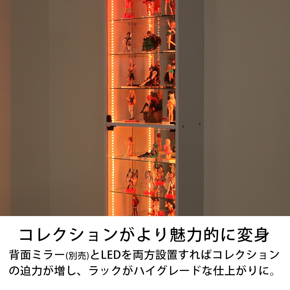本体 ＋ LED（RGB）セット 】コレクションラック レギュラー ロー