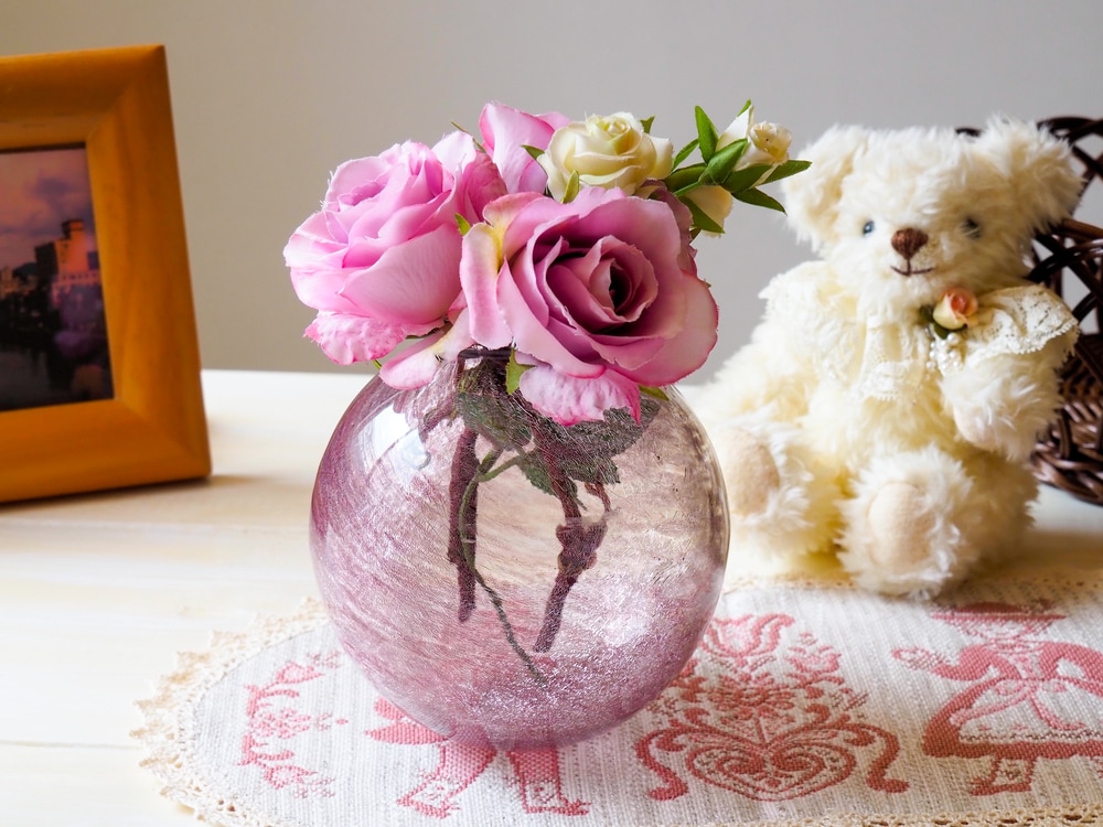 凍れ花器 丸 | 北一硝子 まごころお届け便