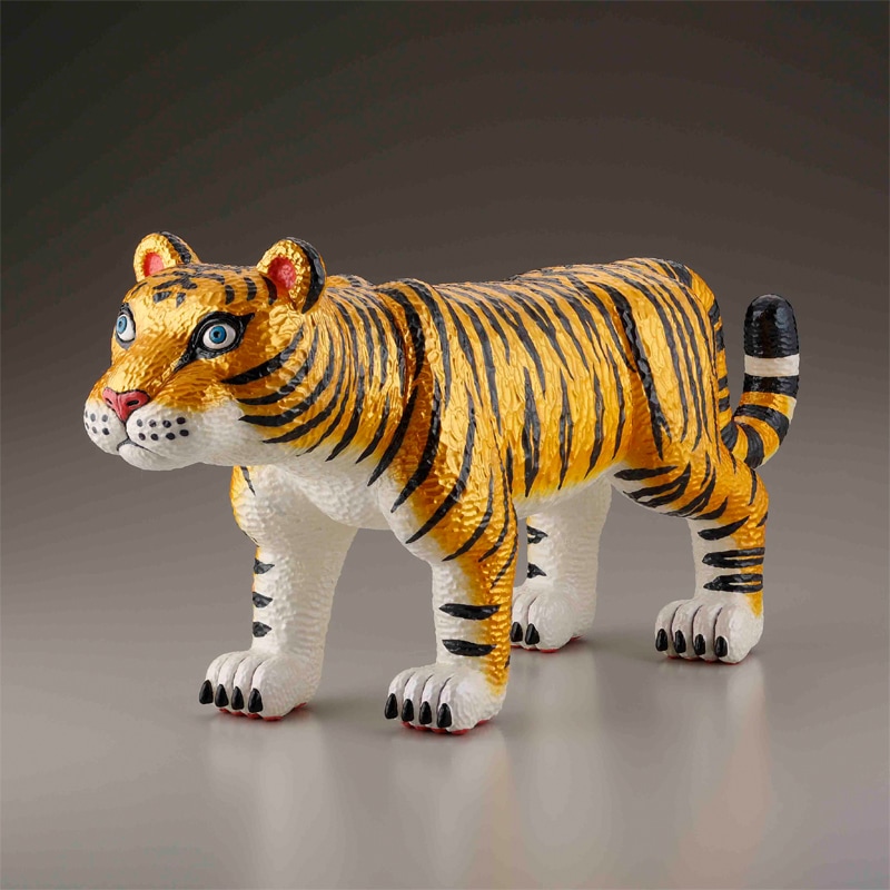 求龍堂限定特典付き 】三沢厚彦 ANIMALS トラ ゴールド ソフトビニール