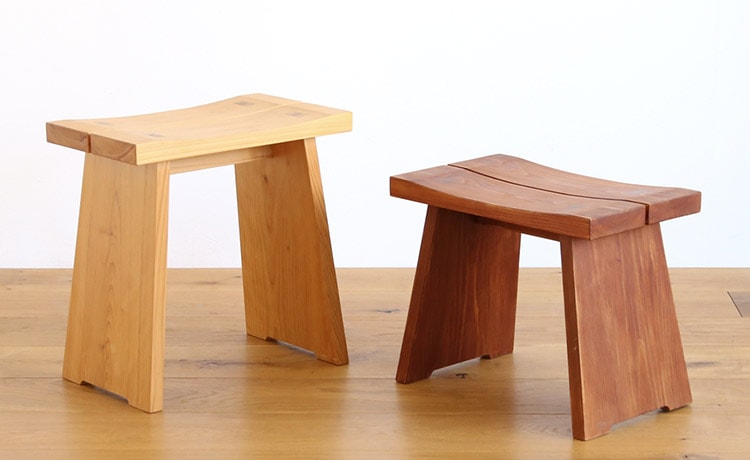 東濃ひのき 切株スツール・テーブル・無垢無塗装・オーガニック・特大