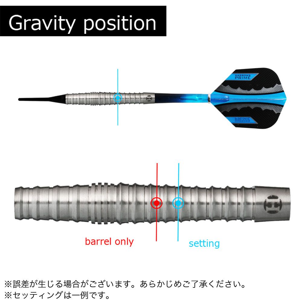 Harrows】RAZR BULBOUS 20gR ハローズ レーザー バルボス ダーツ