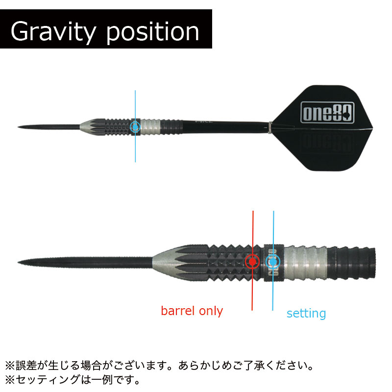 ワンエイティー コ・ジュン ダーツ スティール One80 Kho Jun Black