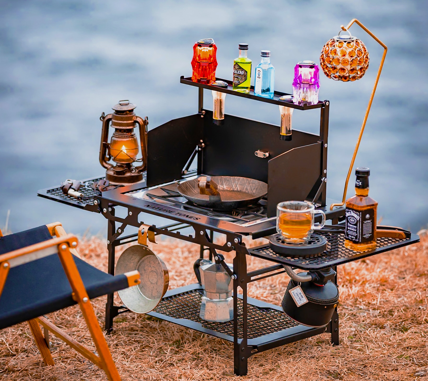 テーブル・チェア・ハンモック NATURE TONES THE BLACK BOX SET