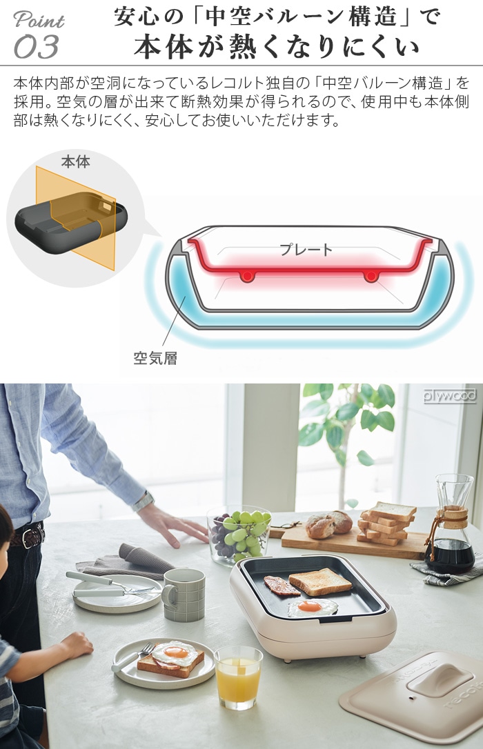 特典付】 レコルト ホットプレート 4点セット recolte Hot Plate RHP-1