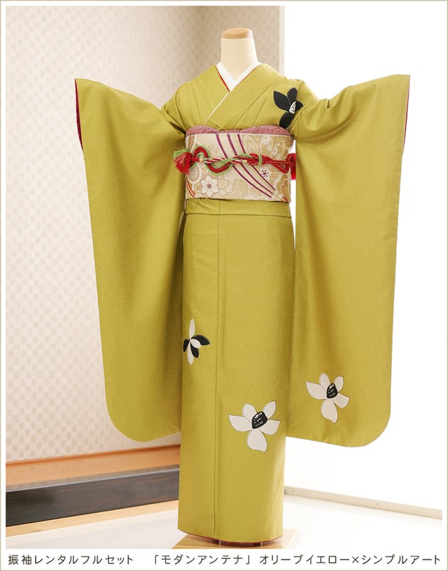 正絹古典クリーム色の振袖