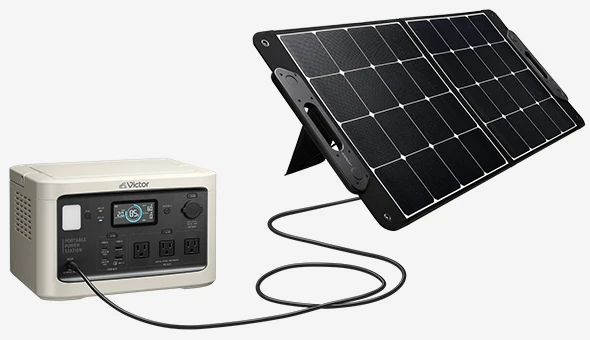 Victor ポータブルソーラーパネル BH-SV100 最大100Wのハイパワー出力