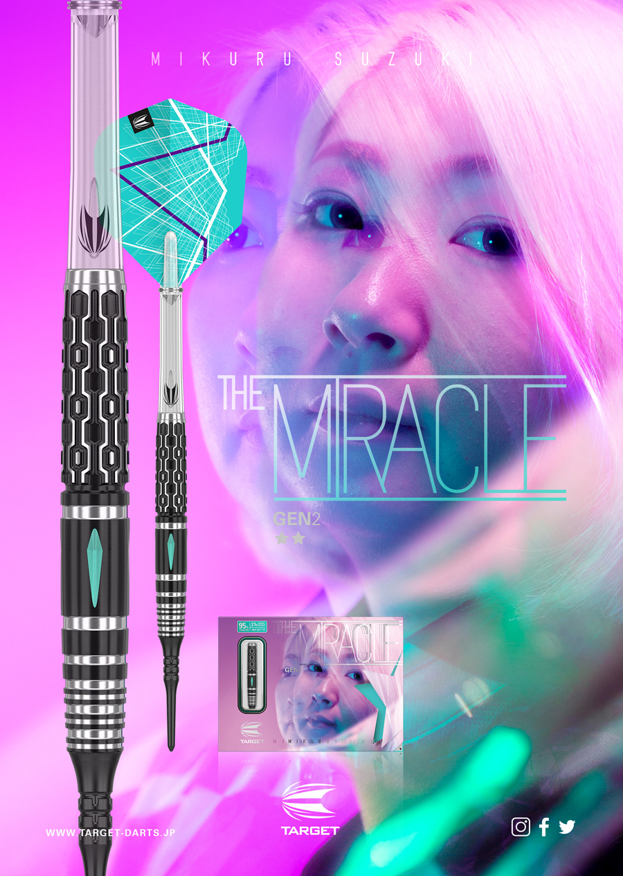 バレル【ターゲット】ザ ミラクル G2 鈴木未来モデル 210067｜ダーツ