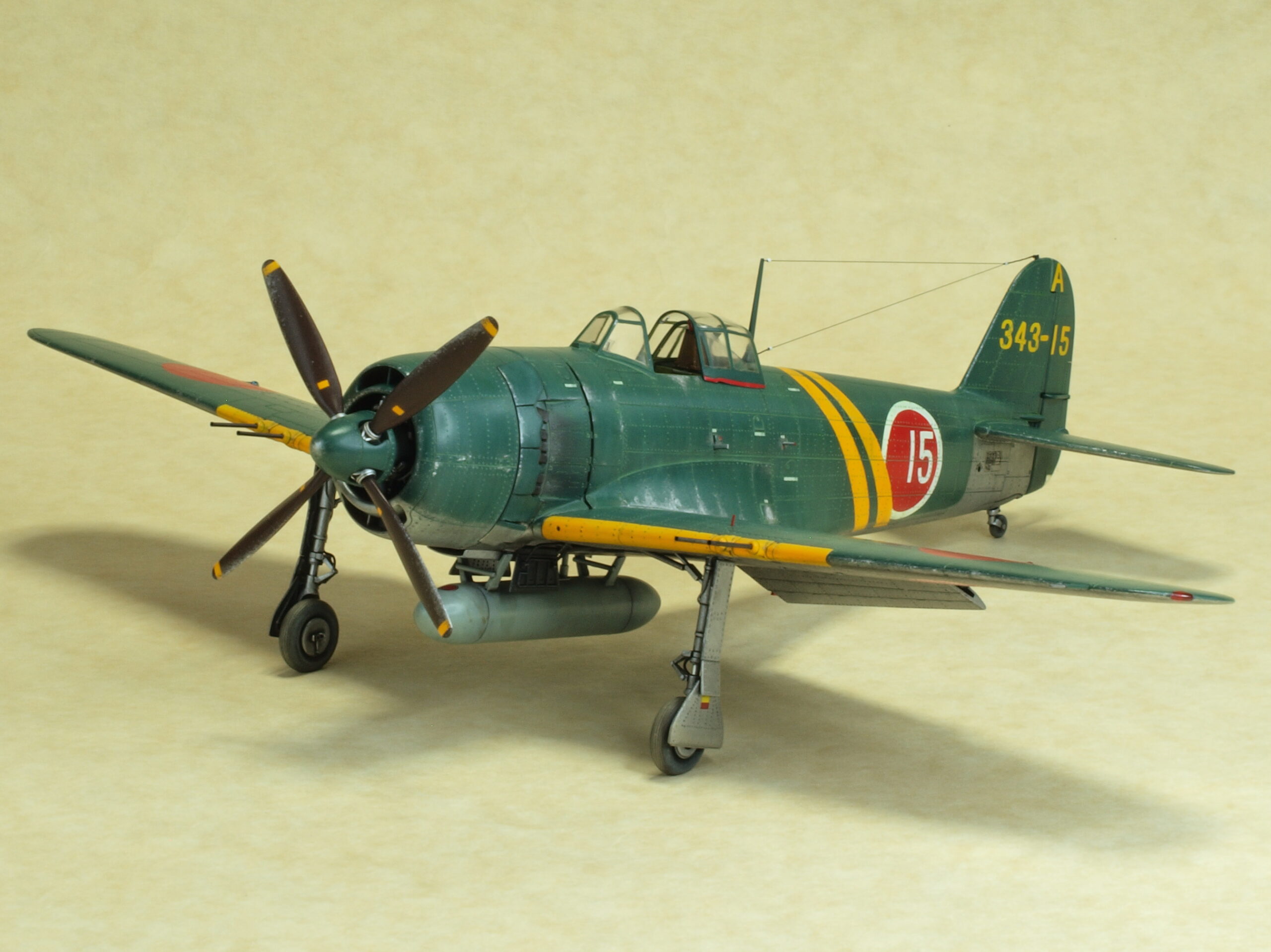 マルシン 1/48紫電改 N1K2 紫電21型 第343海軍航空隊 松山