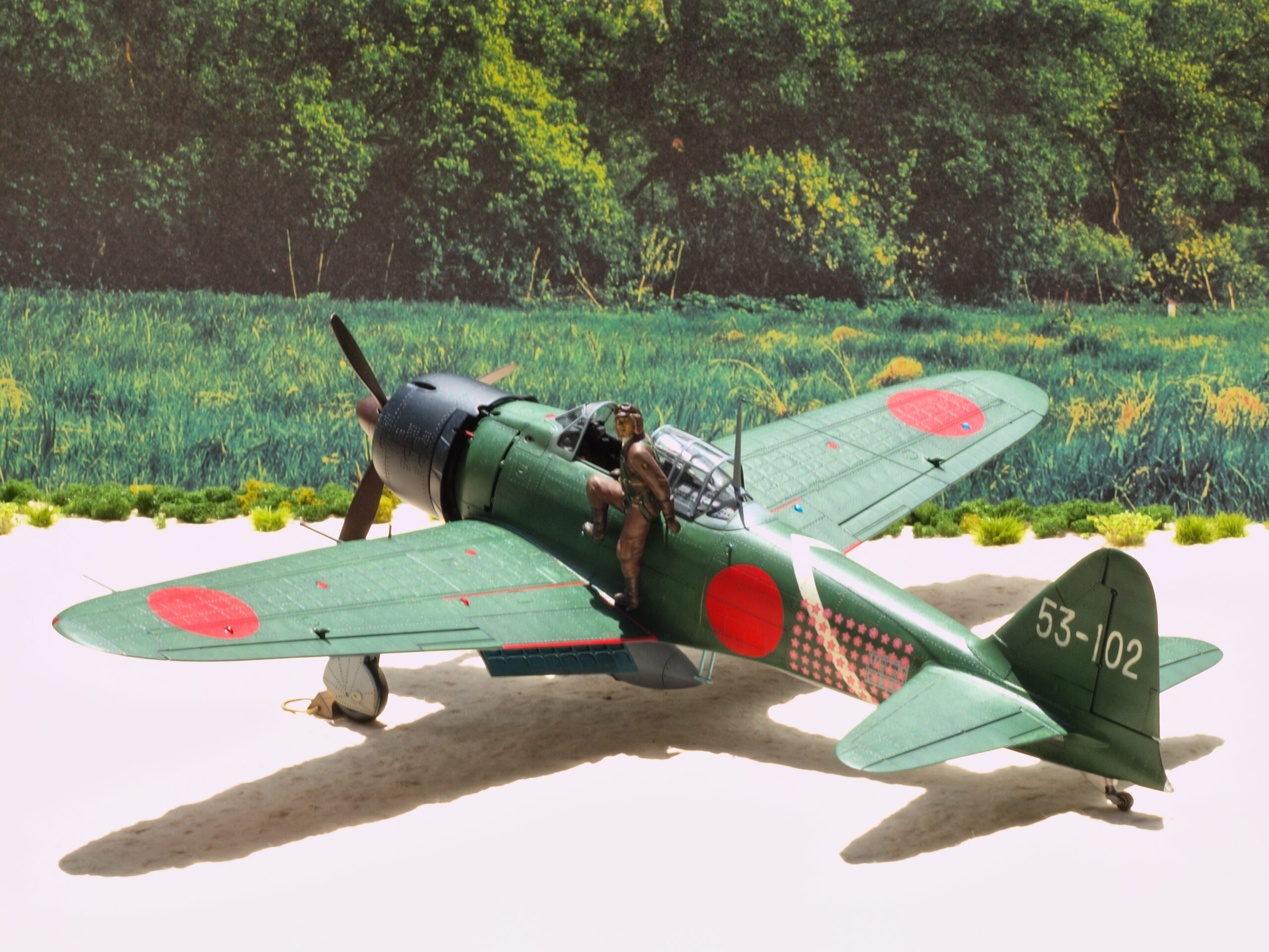 マギウス 零式艦上戦闘機21型 岩本飛曹長乗機リアルモーターライズ完成