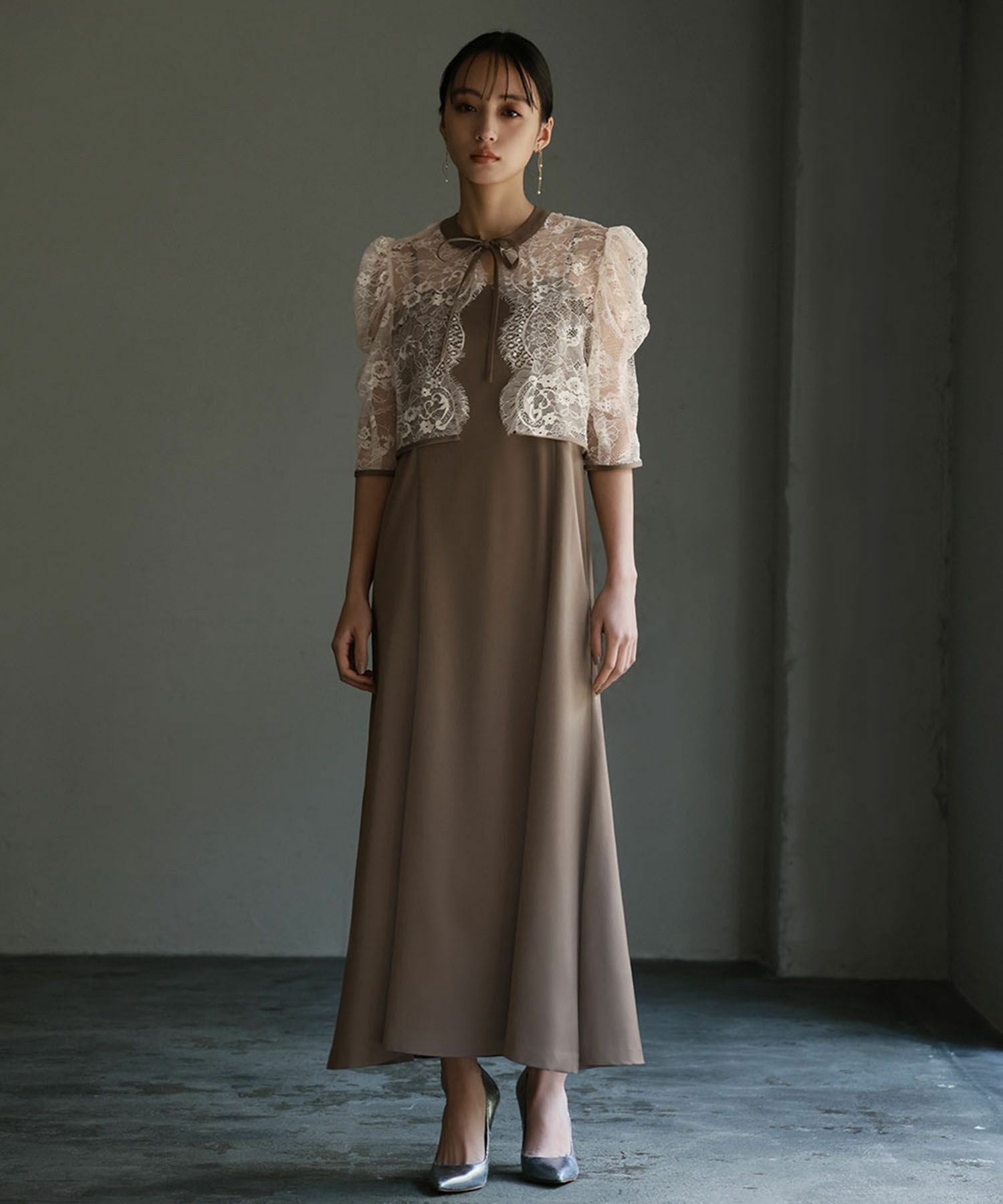 完売品】pinue ピヌエ ギャザーヘムドレスセット オケージョン 結婚式