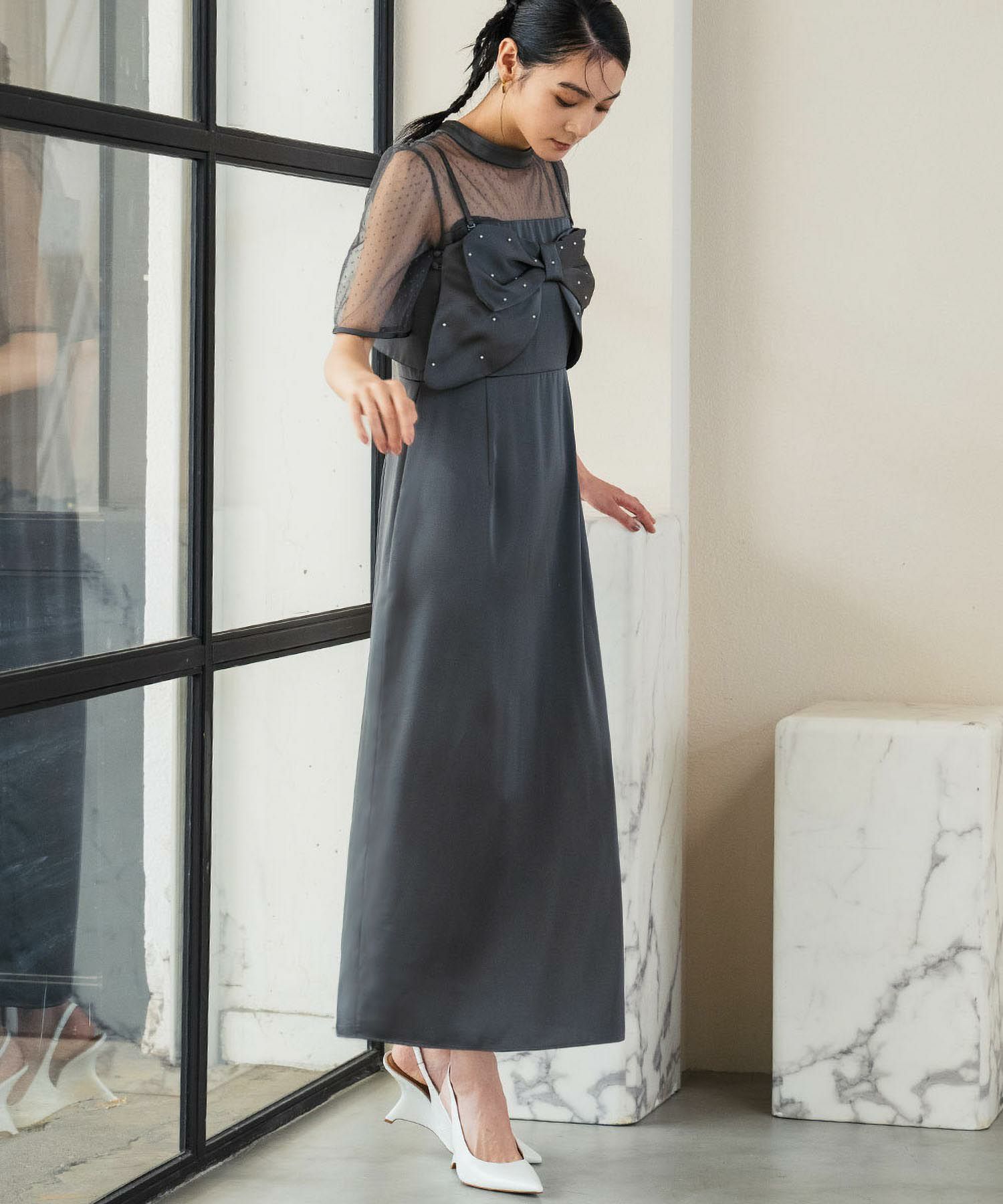 結婚式・お呼ばれ対応 | ビスチェ＆ワンピース2点セットドレス