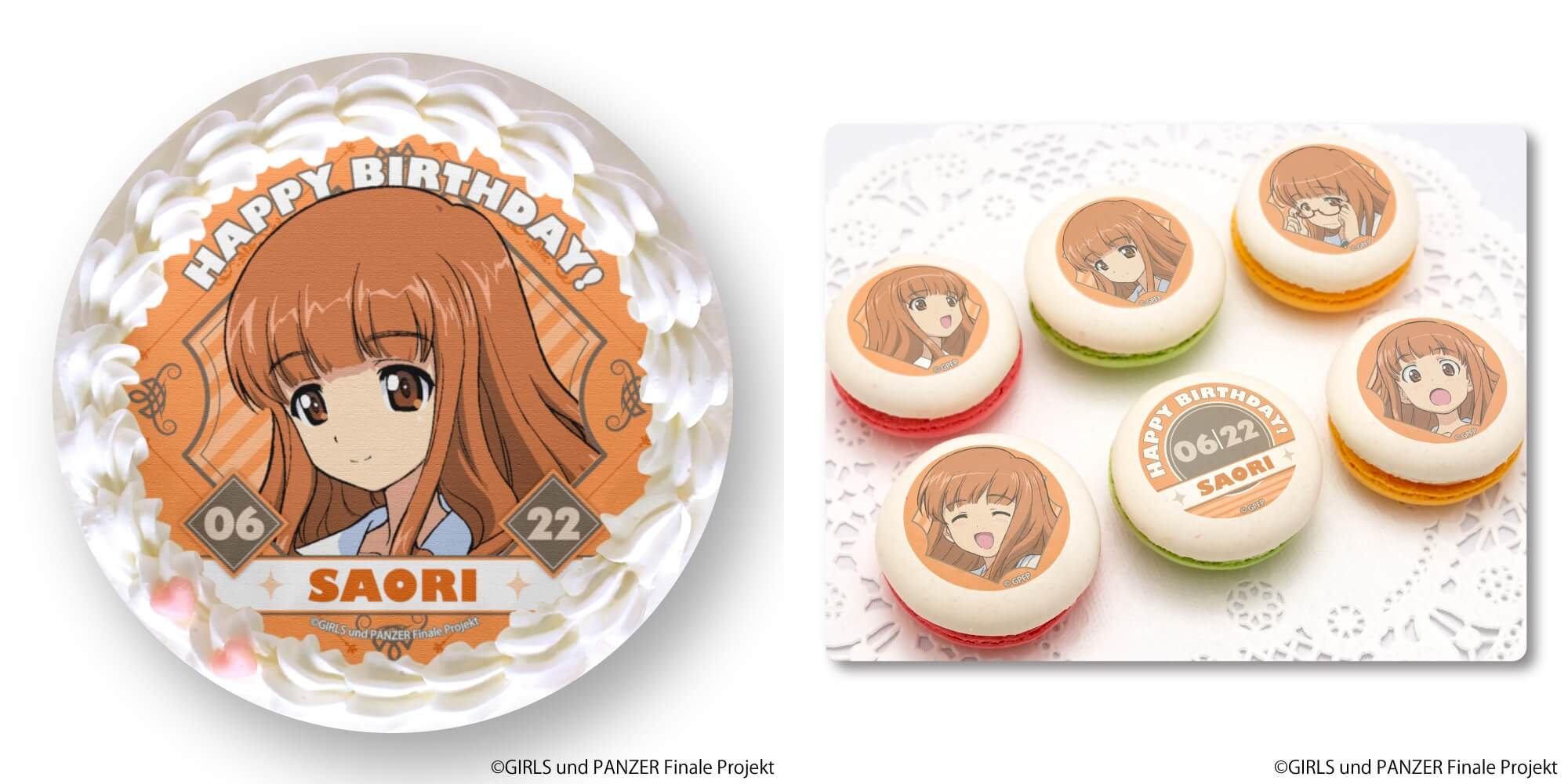 ガールズ&パンツァー ガルパン 武部沙織 誕生日 がんばっぺ 缶バッジ