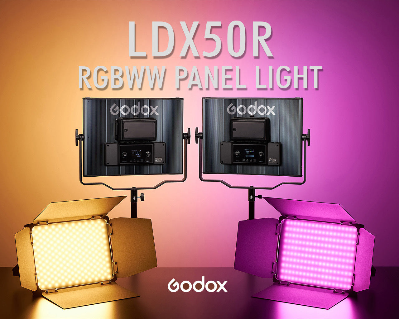 Godox LDX50R RGBWW Light Panel – MoLight