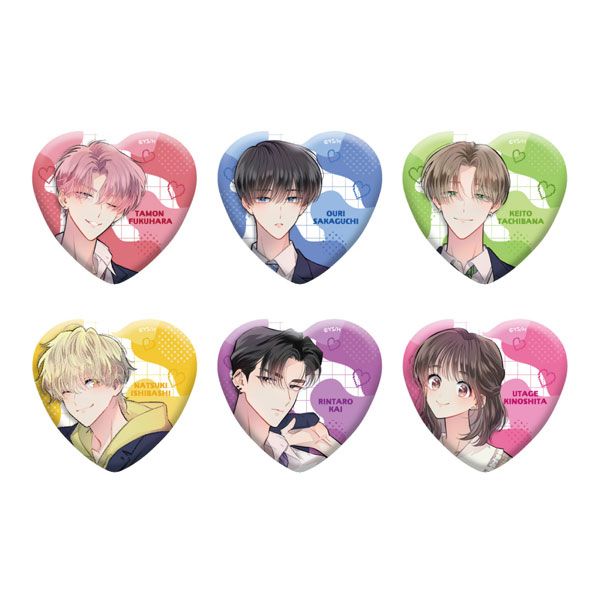 白泉社漫画商店｜【漫画商店】トレーディングハート形缶バッジ(師走