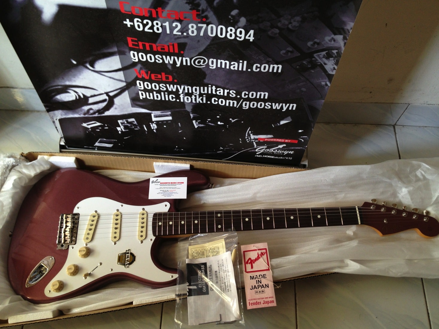 Brand New !! Fender Japan St62-tx/mh Bmt Reissue 62 Stratocaster