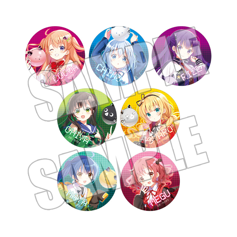 ごちうさ チノ 缶バッジ クロラビ CLOCK WORK RABBIT レア ごちうさ