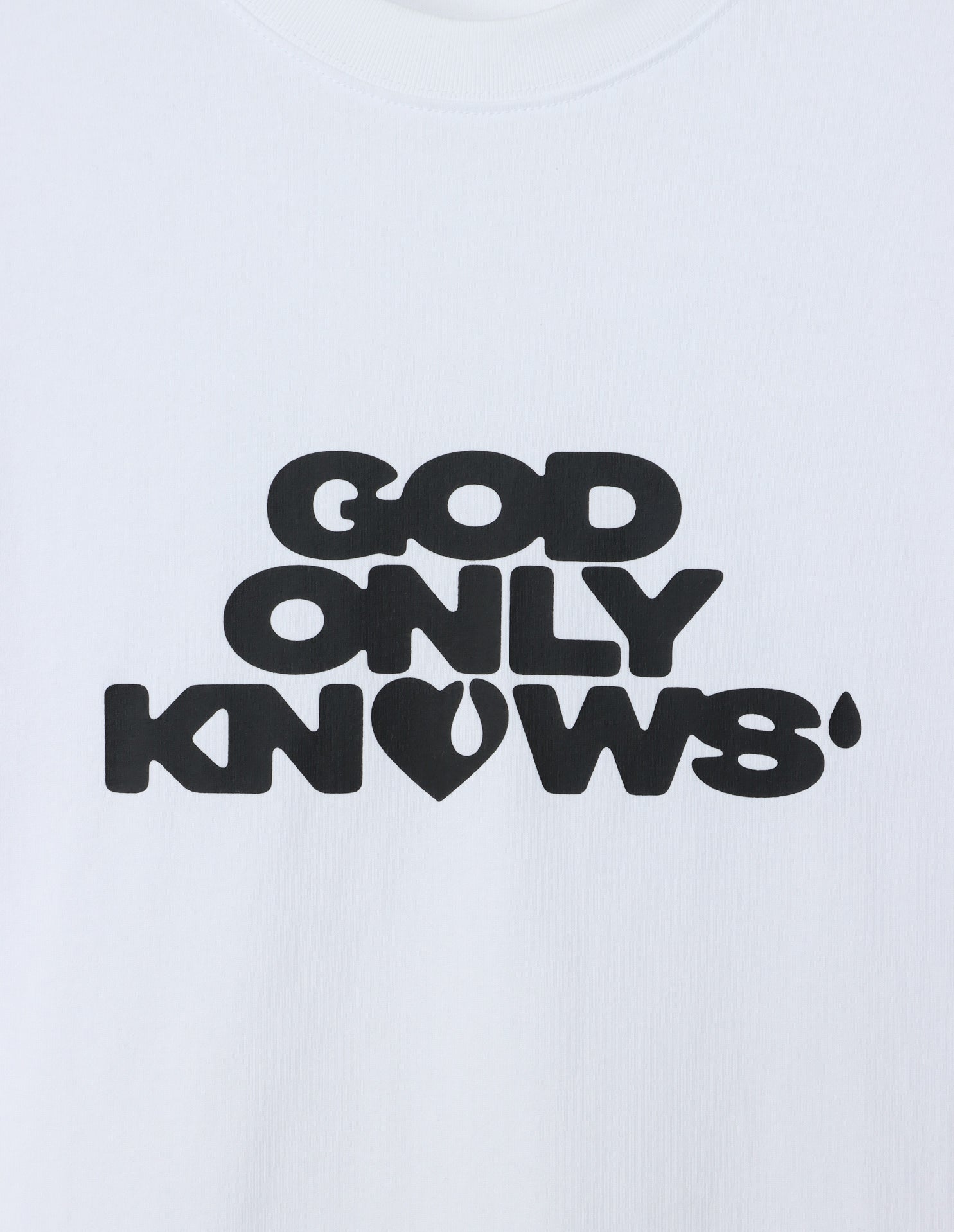 GOD ONLY KNOWS ホワイト Tシャツ Mサイズ GOD ONLY KNOWS ホワイトT