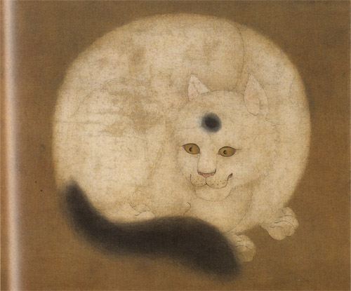 ⭐︎値下げ中⭐︎絵画 竹内栖鳳 【斑猫】 日本画 名画 インテリア 銀十