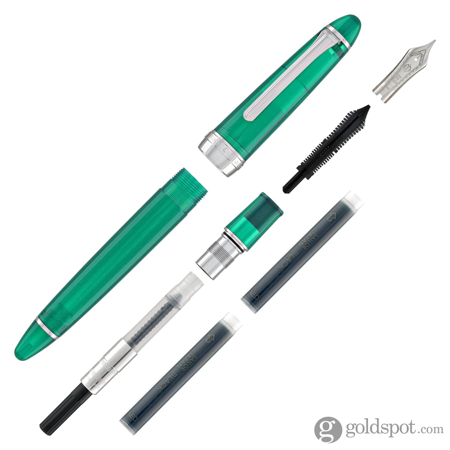 Sailor 1911 Standard Fountain Pen in OhWan Jellyfish (Green) with