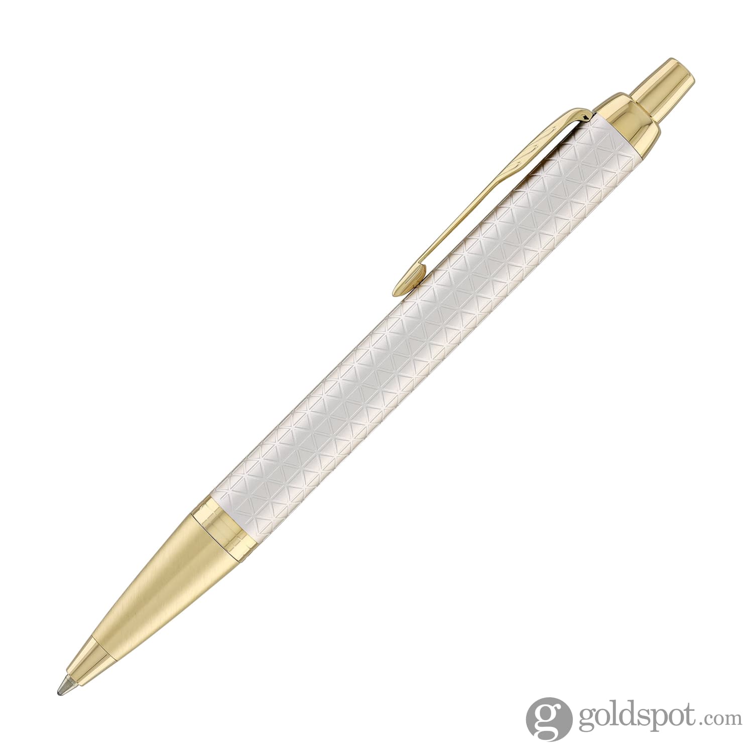 Parker IM Premium Ballpoint Pen in Warm Grey with Gold Trim