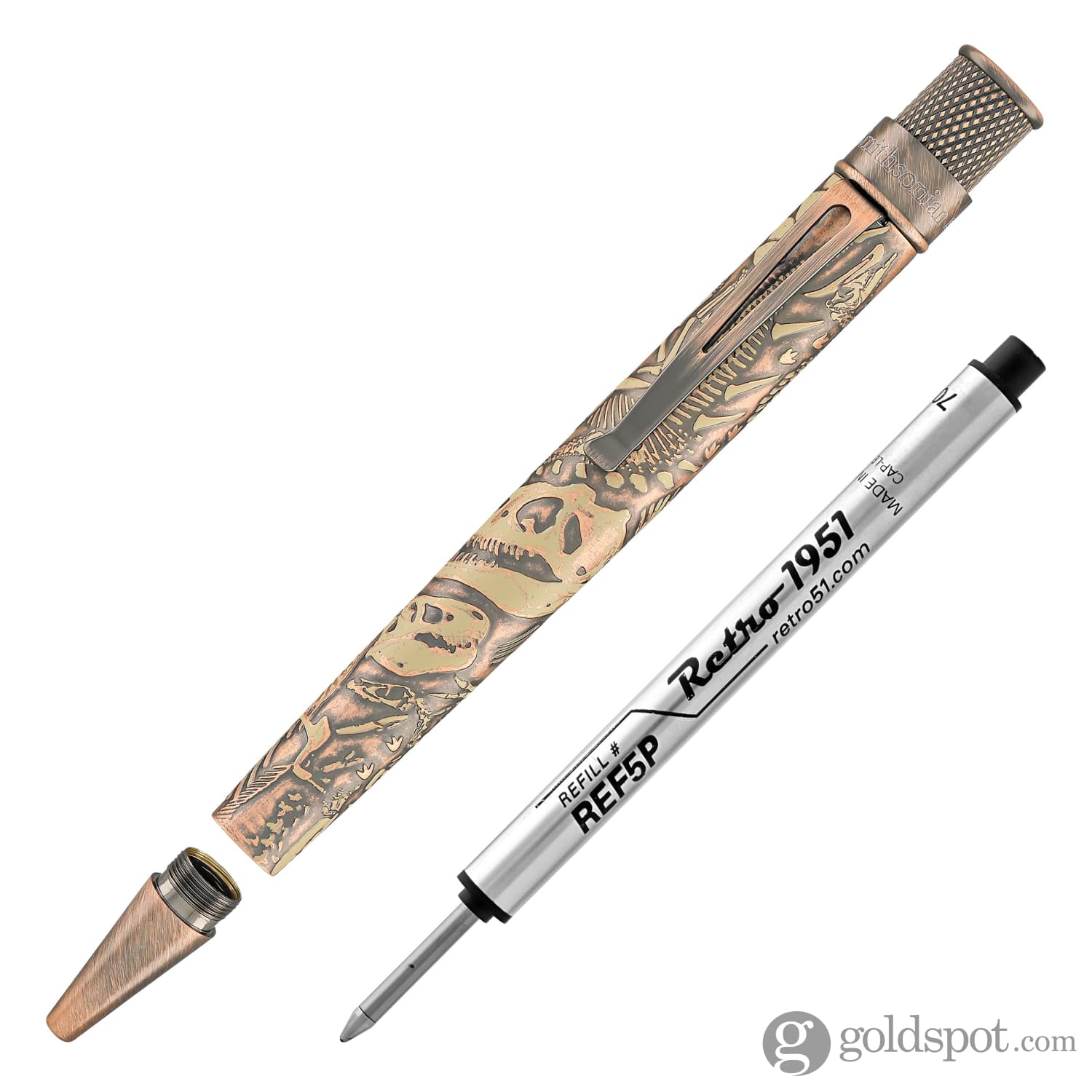 Retro 51 Tornado Smithsonian Rollerball Pen in Dino Fossil