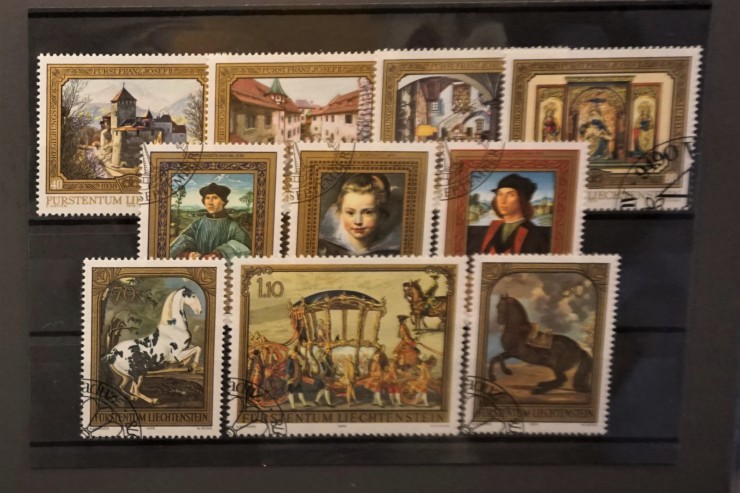 3059 外国切手 リヒテンシュタイン古切手1920年 ヨハン2世王子 凹版3種