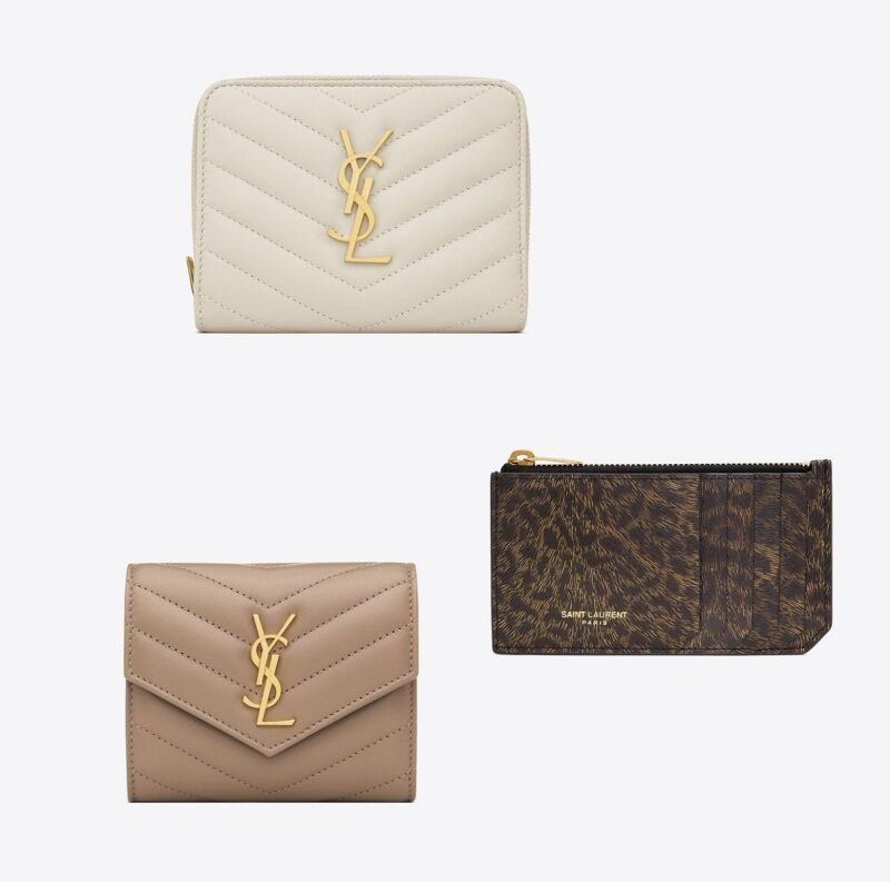 ⭐️イヴサンローラン 3つ折り財布 ベージュ Yves Saint Laurent サン