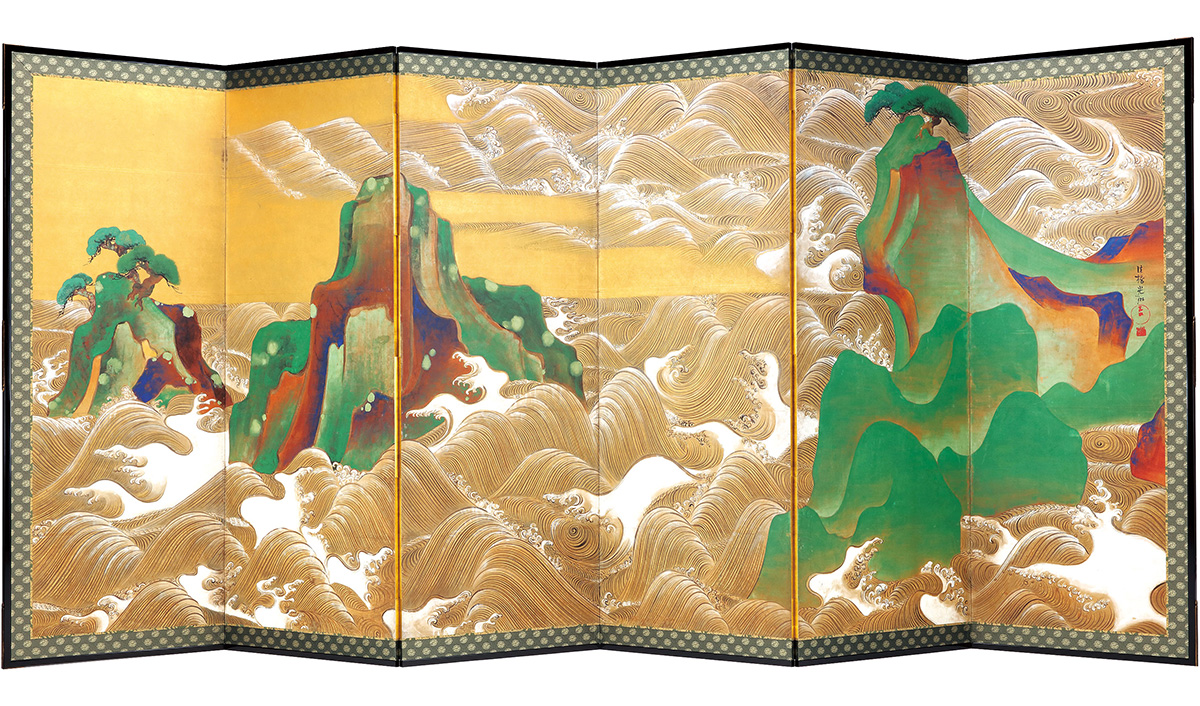 尾形光琳「松島図屏風」の高精細複製品を京都市立芸術大学に寄贈 同