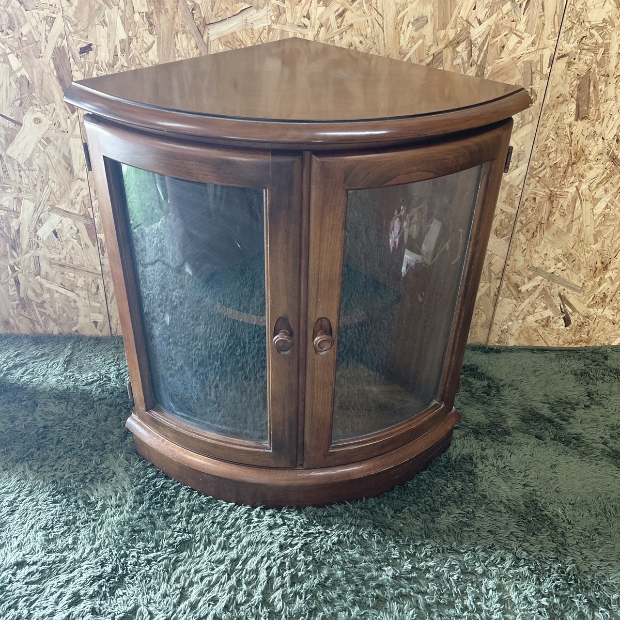 karimoku カリモク コロニアル コーナーキャビネット 小物収納 飾り棚 B