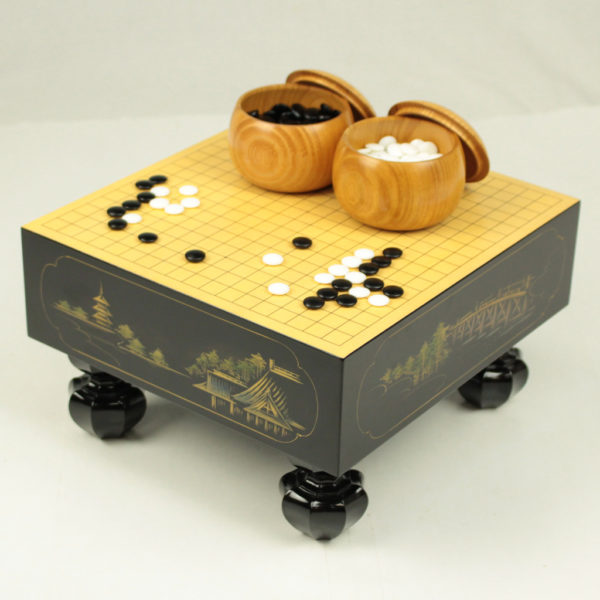 碁盤 碁石セット 蛤 那智黒 35号 碁盤&碁石