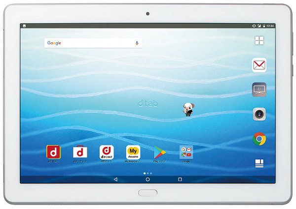ドコモ、dtab シリーズ初の防水対応となる10.1インチタブレット「dtab