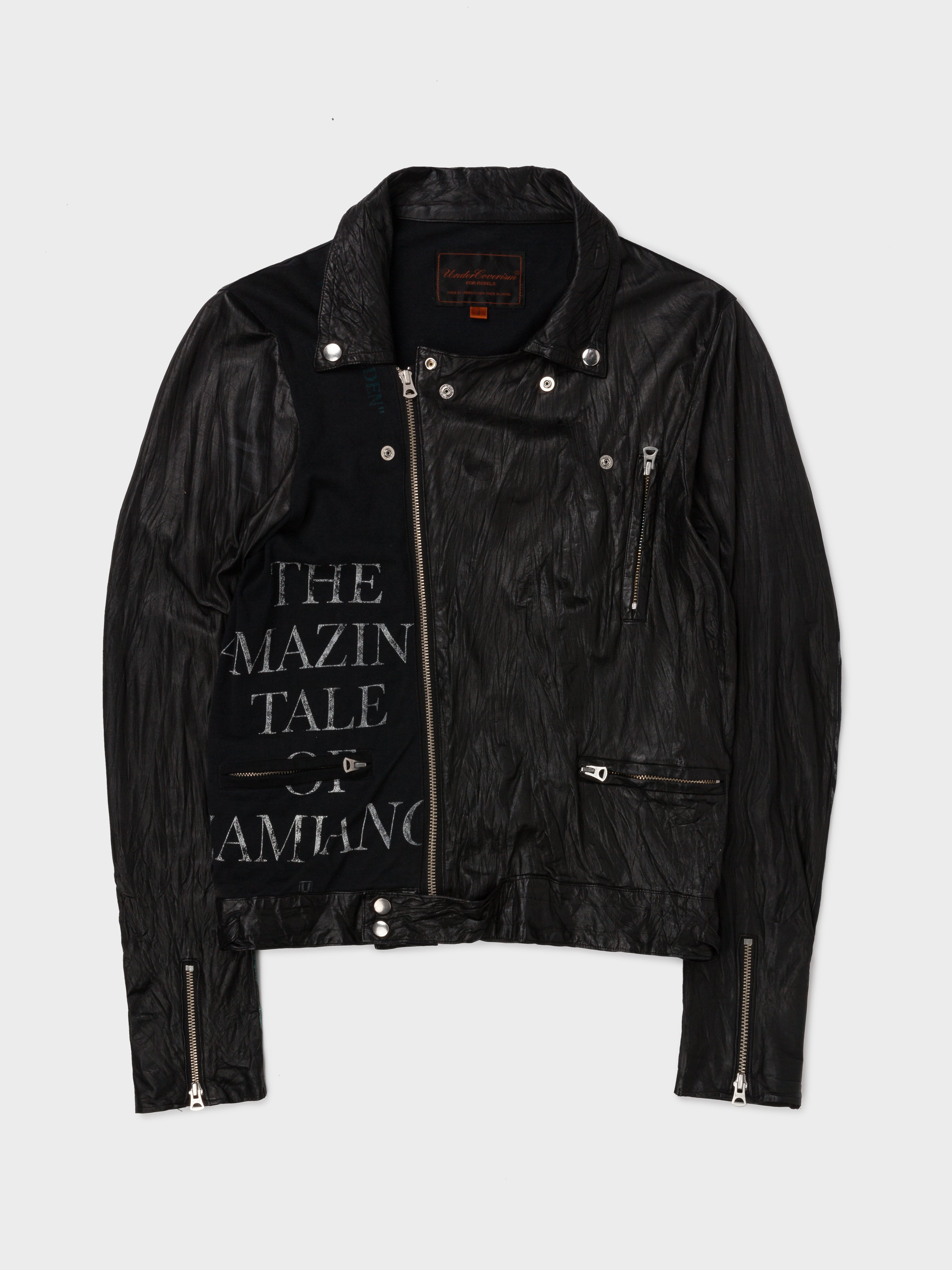 Buy Undercover 'Zamiang' Klaus Leather Rider Jacket Online at Groupie