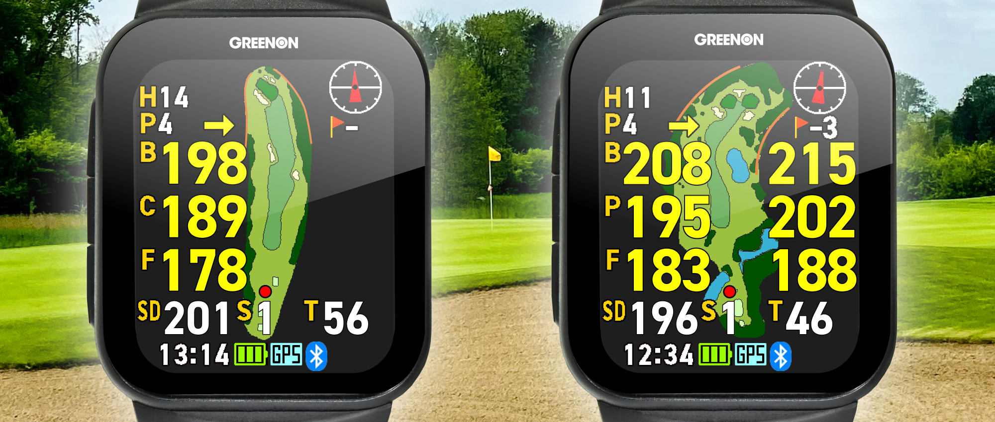 圧倒的な明るさで驚きの視認性を実現】グリーンオン ザ・ゴルフ