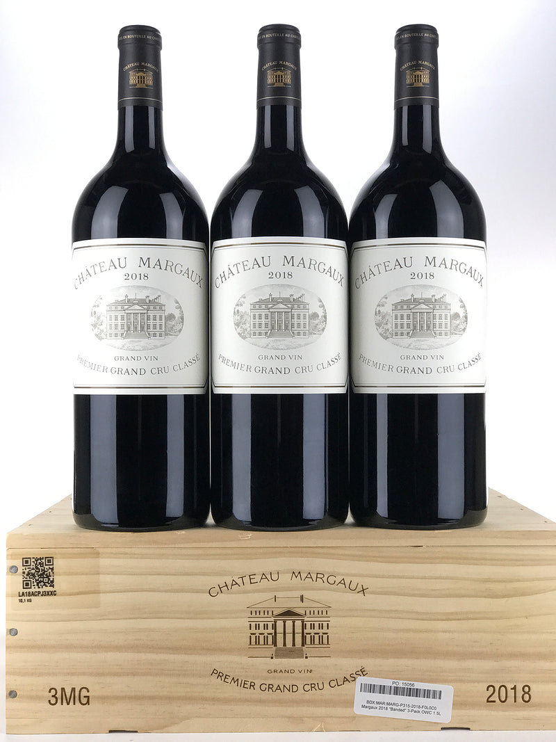 2018 Chateau Margaux, Margaux, Case of 3 Magnum