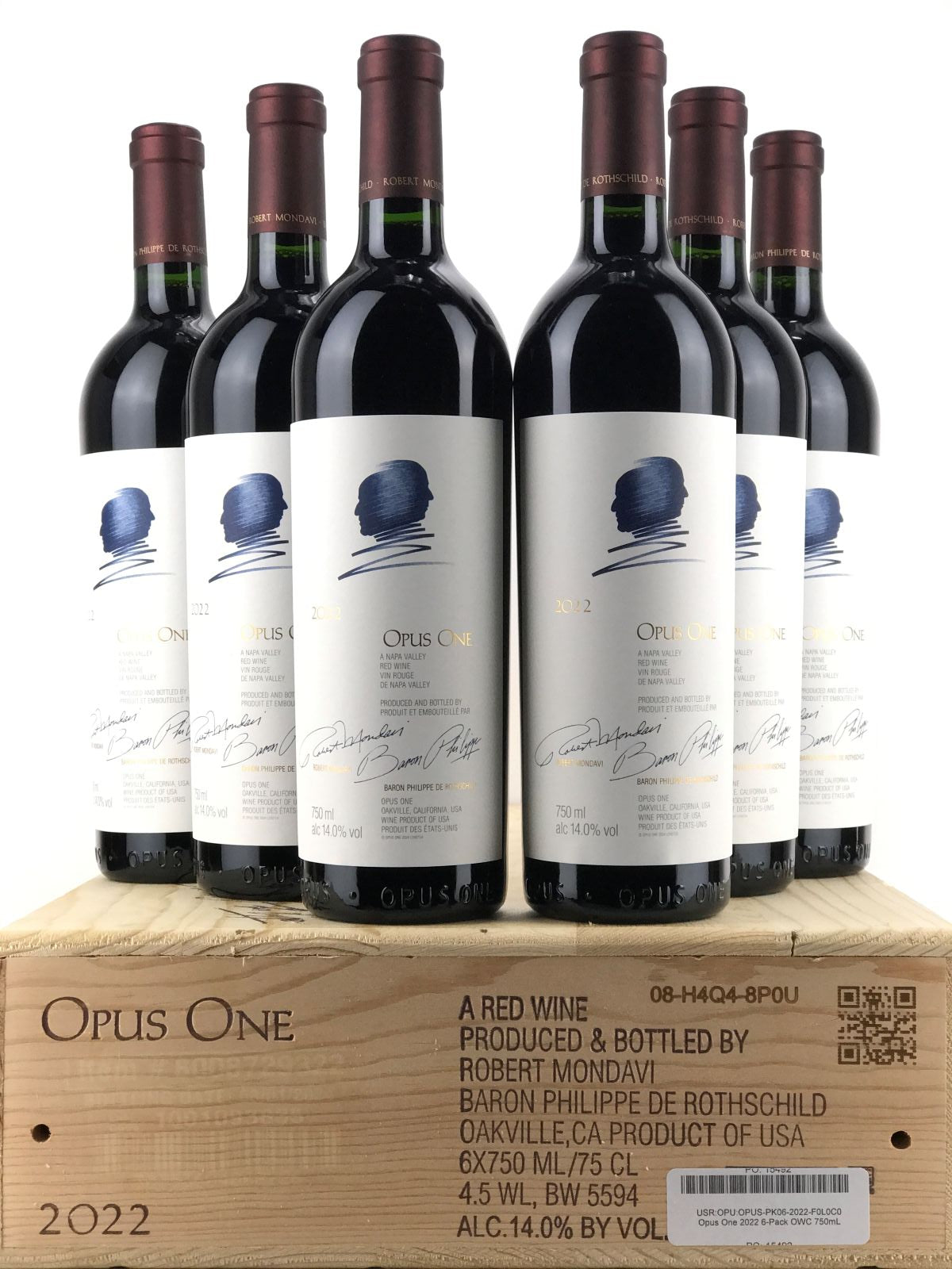 2022 Opus One, Napa Valley, Case of 6 btls
