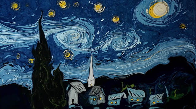 とある技法で再現したゴッホの絵 メイキングを見て、あなたは目を疑う