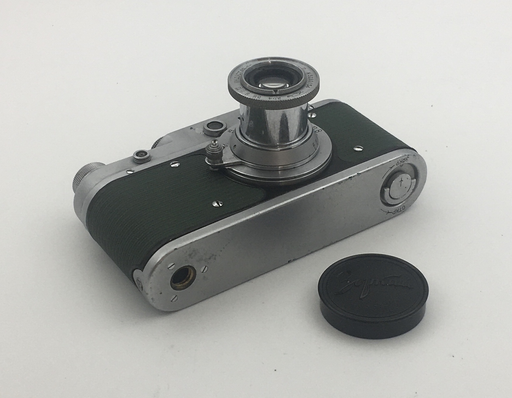 Rare Zorki-C GREEN BODY Soviet Collectible 35mm RF camera w